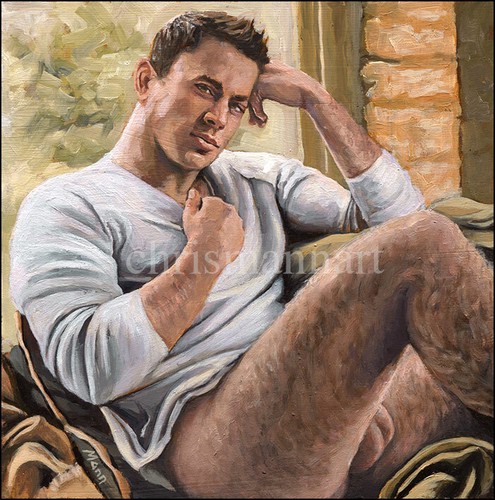 Mann-Art-NUDE-MALE-CHANNING-TATUM-Original-Oil-Painting-Gay-Interest