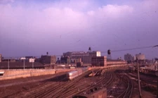 Railroad Train Yarrd Amtrak CRIP CHICAGO IL Original 1975 Photo Slide