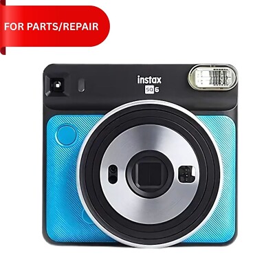 Fujifilm Instax Square SQ6 Instant Film Camera Metallic Blue- FOR PARTS/REPAIR