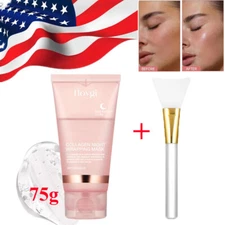 Collagen Night Wrapping Mask Overnight Wrapping Peel Off Natural Facial Mask 75g