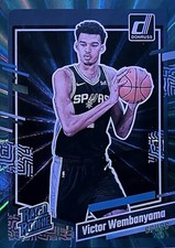 2023-24 Panini Donruss Rated Rookie Holo Green Laser #220 Victor Wembanyama (RC)