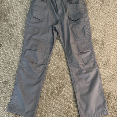 Mens XXL Tactical Waterproof Gray Work Pants Outdoor Hiking Trousers Pockets Zip