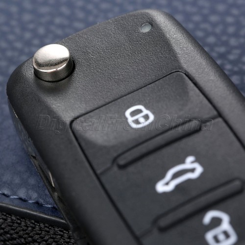 Remote Key Fob Shell Case Floding Flip For Golf MK6 Polo Beetle Caddy Sharan - Picture 8 of 10