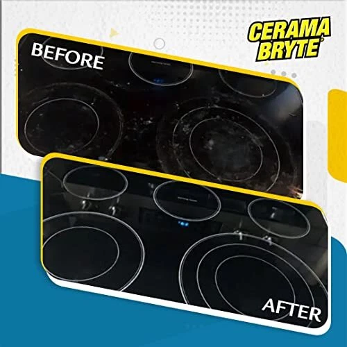 Cerama Bryte Cooktop Cleaner Kit 10 oz Heavy Duty Non Abrasive 4 Piece set - Image 4 of 4