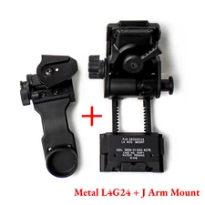 Metal L4G24 NVG Breakaway Mount + J Arm Bracket for AN-PVS14 Dovetail Adapter