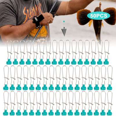 100/150X Heavy Duty Fishing Sinker Slide Stainless Steel Fish Line Finder Slider