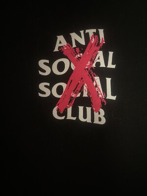 Anti Social Social Club Cancelled Hoodie Pink X | eBay