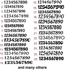 Reflective vinyl sticker decal mailbox letterbox door house numbers/letters 3