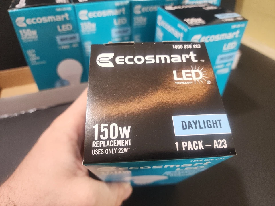 6 x Ecosmart 150w A23 LED Replacement Daylight Dimmable 2550 Lumens 1006 839 433 - Image 3 of 4