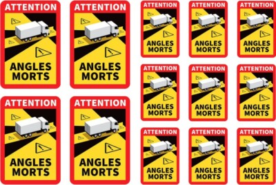 1:32 - 13tlg. Set Angles Morts - toter Winkel Aufkleber Sticker Marge Siku Welly