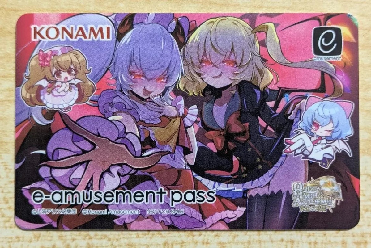 SHIPS FROM USA Konami e-AMUSEMENT PASS Card Bemani Touhou Project