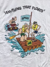 1994 Popeye Brutus Olive Oyl  ANYTHING THAT FLOATS  T-shirt sz L large new NWOT