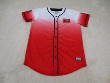 Sullivan King Shirt Mens 2XL XXL Red White Black Rave EDM Baseball Jersey Adult*