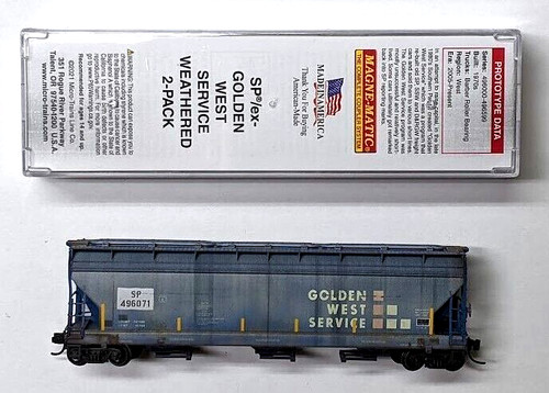 MTL Micro-Trains 09451720 94730 SP 496071 50 pies 3 bahías tolva coche FW desgastado | Zustand: New