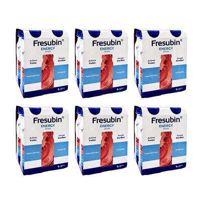 (11,44 EUR/l) FRESUBIN Energy Drink 24er Box Erdbeere 6x4x200ml Trinkflasche