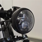 Universal Motorcycle 6.5" LED Hi/Lo Headlight With Bracket For Cafe Racer Bobber