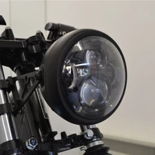 Universal Motorcycle 6.5" LED Hi/Lo Headlight With Bracket For Cafe Racer Bobber