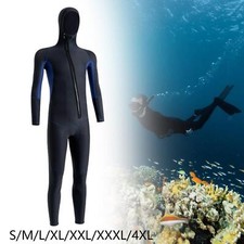 Scuba Diving Wetsuit Jumpsuit Lightweight Long Sleeves Portable Hood Full Body