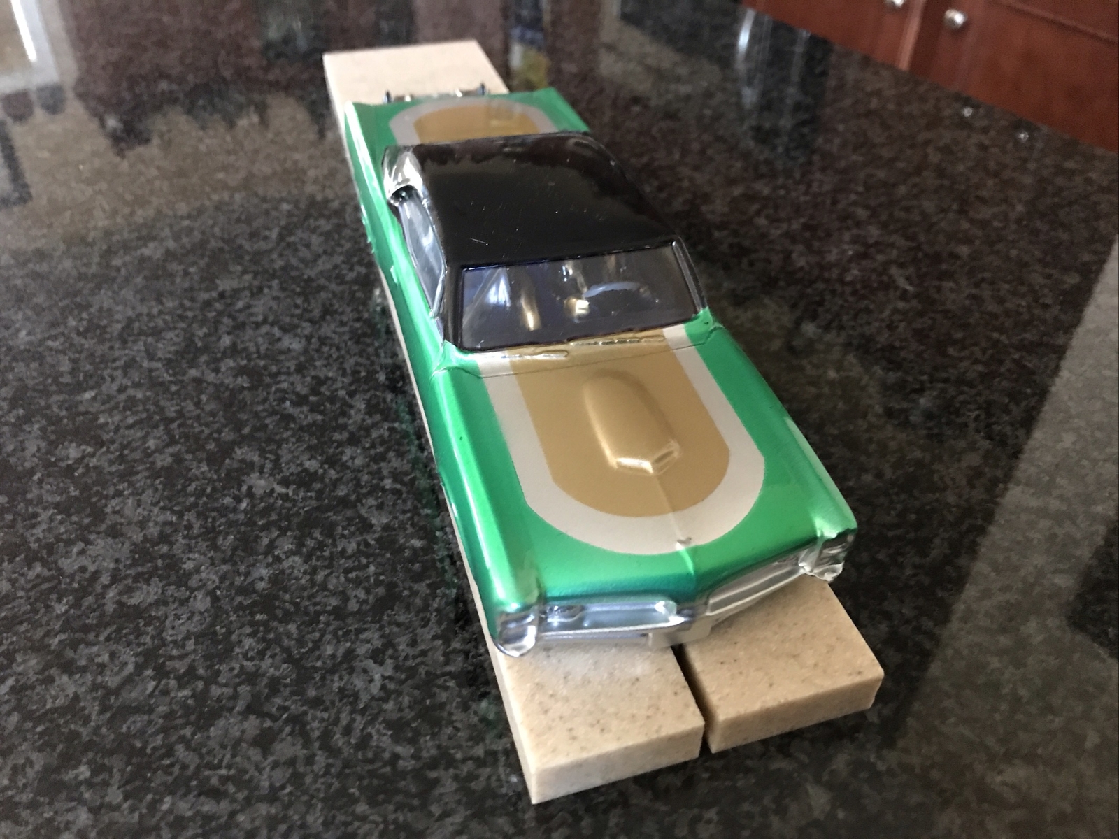 1/24 Vintage Pontiac GTO Drag Slot Car ESR KIT Chassis With Phoenix