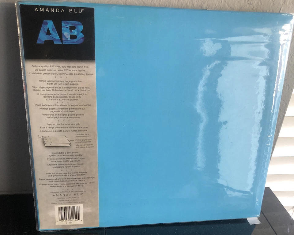 Álbum de recortes instantáneo Amanda Blu NOAH 12" X 12" animales Arca de Noé sin usar Foto 2 de 4