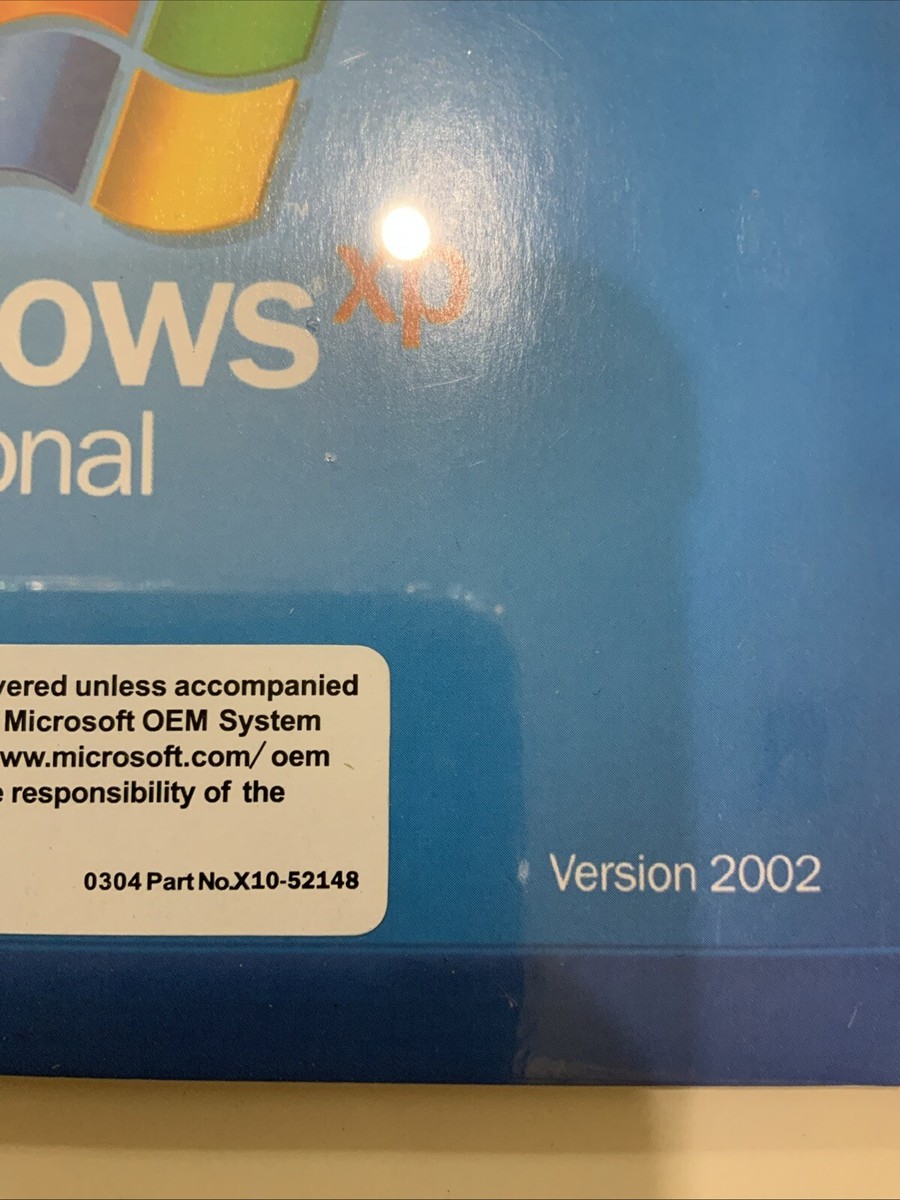 MICROSOFT WINDOWS XP PROFESSIONAL w/SP3 OPERATING SYSTEM MS
