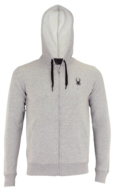 Spyder gray zip hoodie sweatshirt mens 