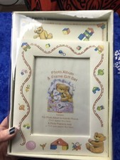 90's Baby Photo Album And Frame Gift Set Vintage H81 