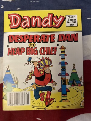 Dandy Comic Library Issue No #182 Desperate Dan In Heap Big Chief