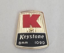 Keystone 109D Movie Projector Badge Logo Plaque