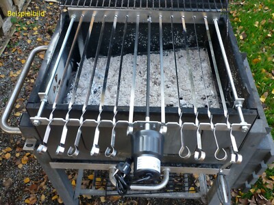 Spießdreher für 11 Spieß Abst 5cm Weber Grill Mangal ohne Zubehör 