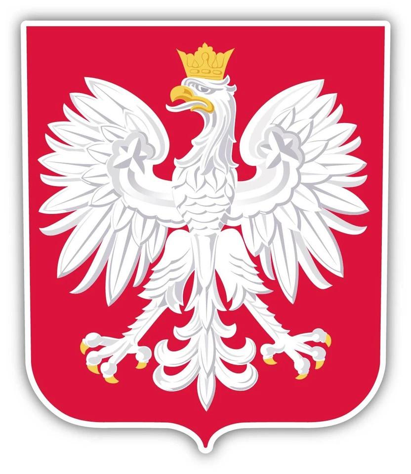 Polish Eagle Patriotic Vinyl Sticker Decal Cornhole Car  Bumper laptop Poland - Image 2 of 2