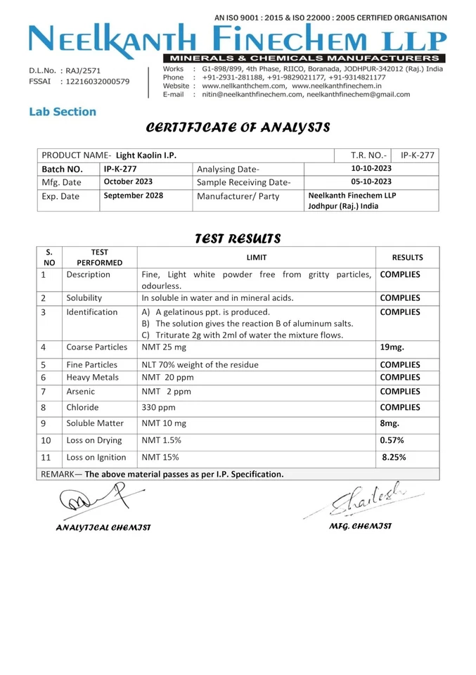 Kaolin Clay Powder, 100% Natural, Fine Grade, Ideal for Skin Detox, Face Mask - Image 3 of 3