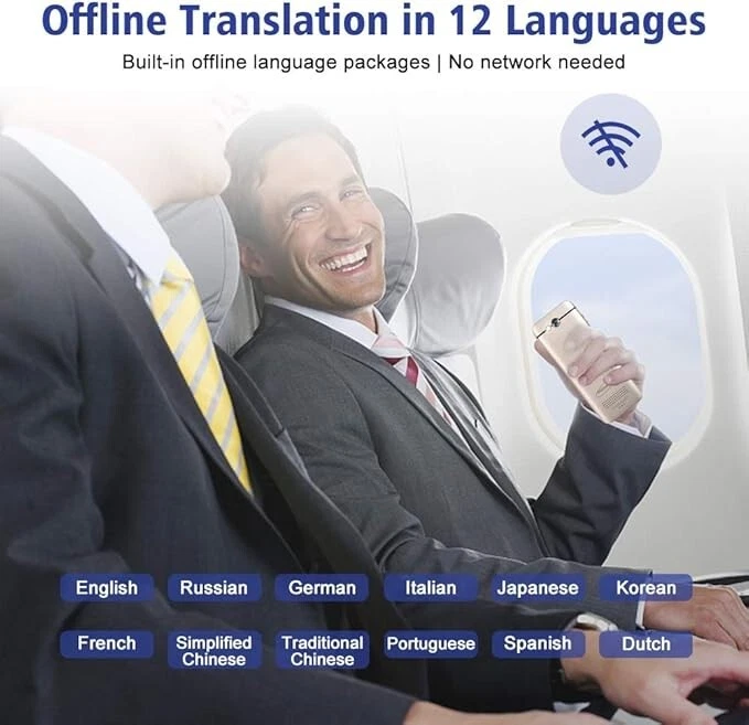 Traduttore bidirezionale portatile di 107 lingue in 0,5 secondi, WiFi - Immagine 4 di 4