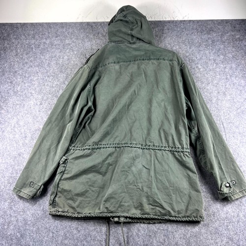 Chaqueta militar Buffalo David Bitton para hombre talla XL verde manga larga con capucha a presión - Imagen 2 de 7
