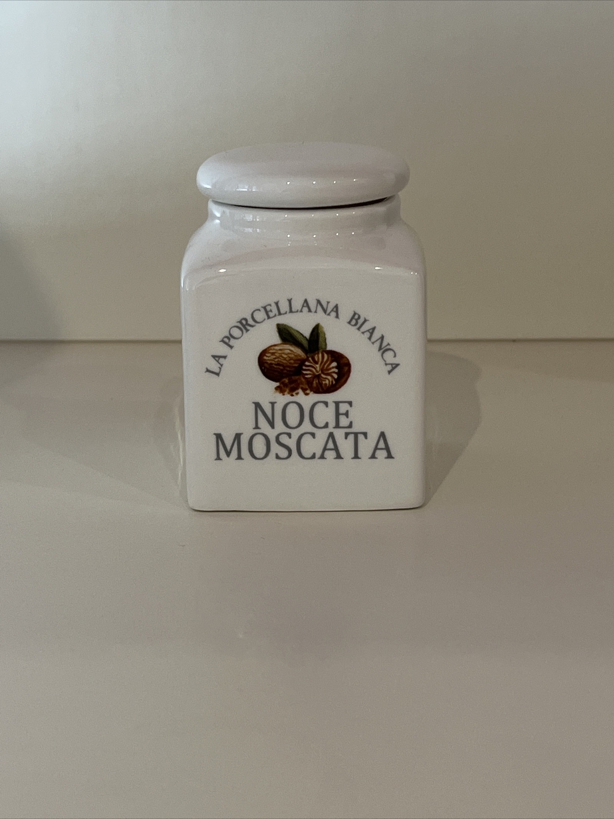 Barattolo Porcellana - Noce moscata - La Porcellana Bianca