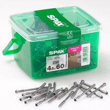 Spax Hardwood Decking Screws Tub of 250 x 4.5mm x 60mm High Quality T-Star