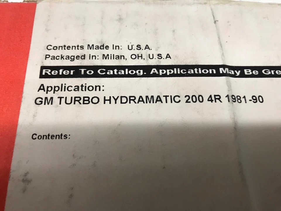 Juego de juntas de transmisión NOS 81-90 GM TURBO HYDROMATIC 200 4R CORTECO 30155 Foto 4 de 4