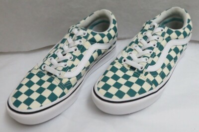 Vans ComfyCush Checkerboard Old Skool Quetzal/White Shoe Men