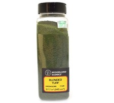 Woodland Scenics T1349 Blended Turf (Green Blend) Shaker Bottle - NEW