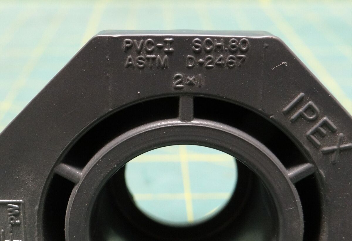 IPEX ASTM D2467 PVC-I SCH 80 Fitting Reducer 2 IPEX ASTM D2467 PVC-I SCH 80 Fitting Reducer 2