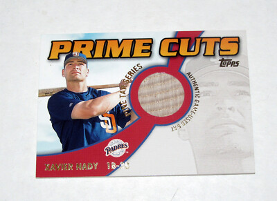 2002 Topps Pine Tar Series Prime Cuts Xavier Nady Game Used GU Bat (#/200)