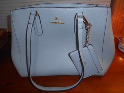 GR8T BUY! ''NANETTE LEPORE''Powder Blue Purse w/2 Should.Straps+Clip-on Card Hold.