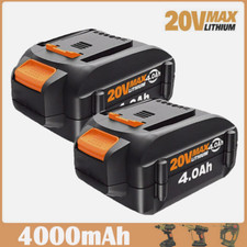 2X New 4.0Ah 20V For Worx WA3520 WA3578 Power Share Battery WA3525 WA3575 Li-Ion