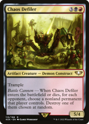 Chaos Defiler Universes Beyond: Warhammer 40,000 Regular NM