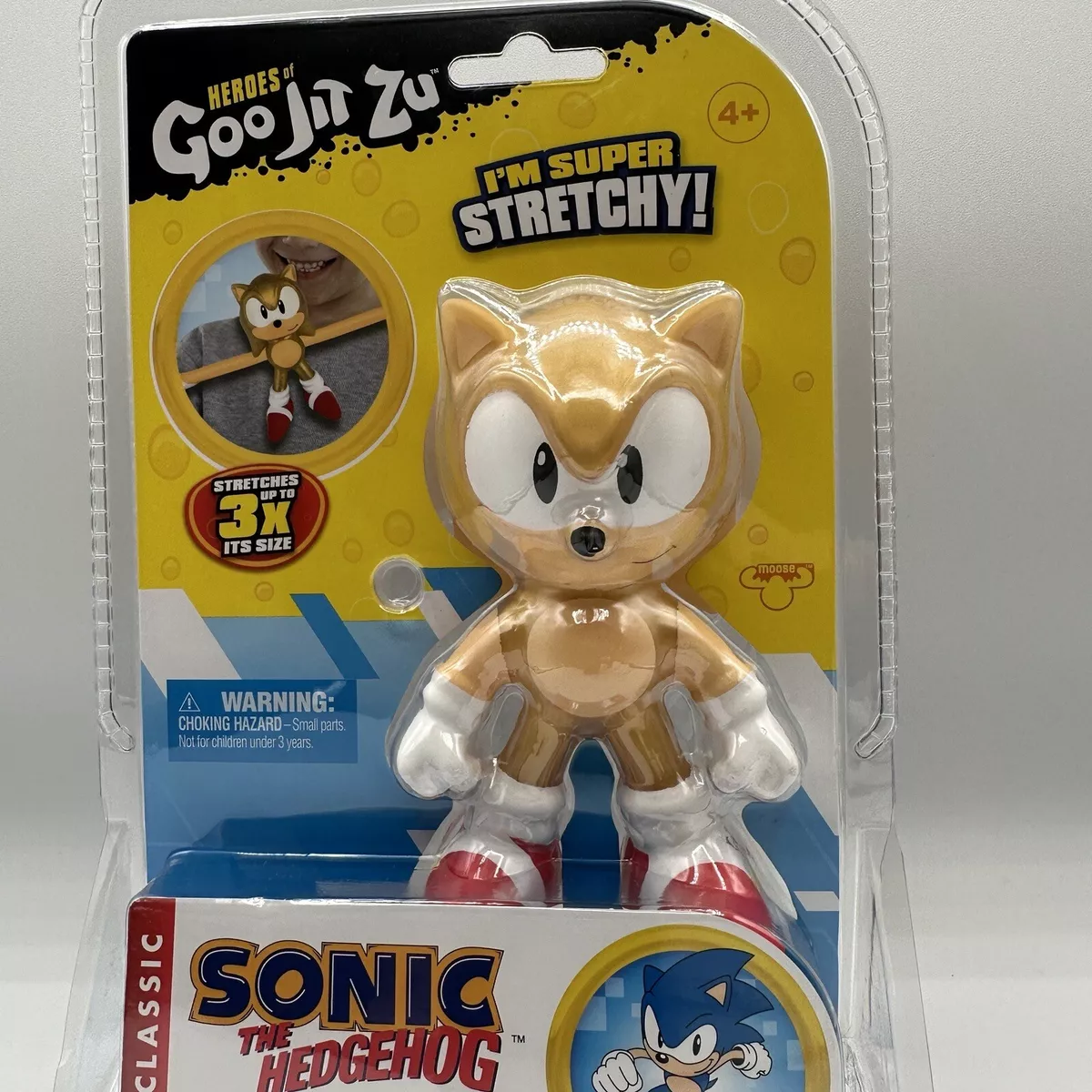 2022 Heroes of Goo Jit Zu Classic Gold Sonic The Hedgehog Figure