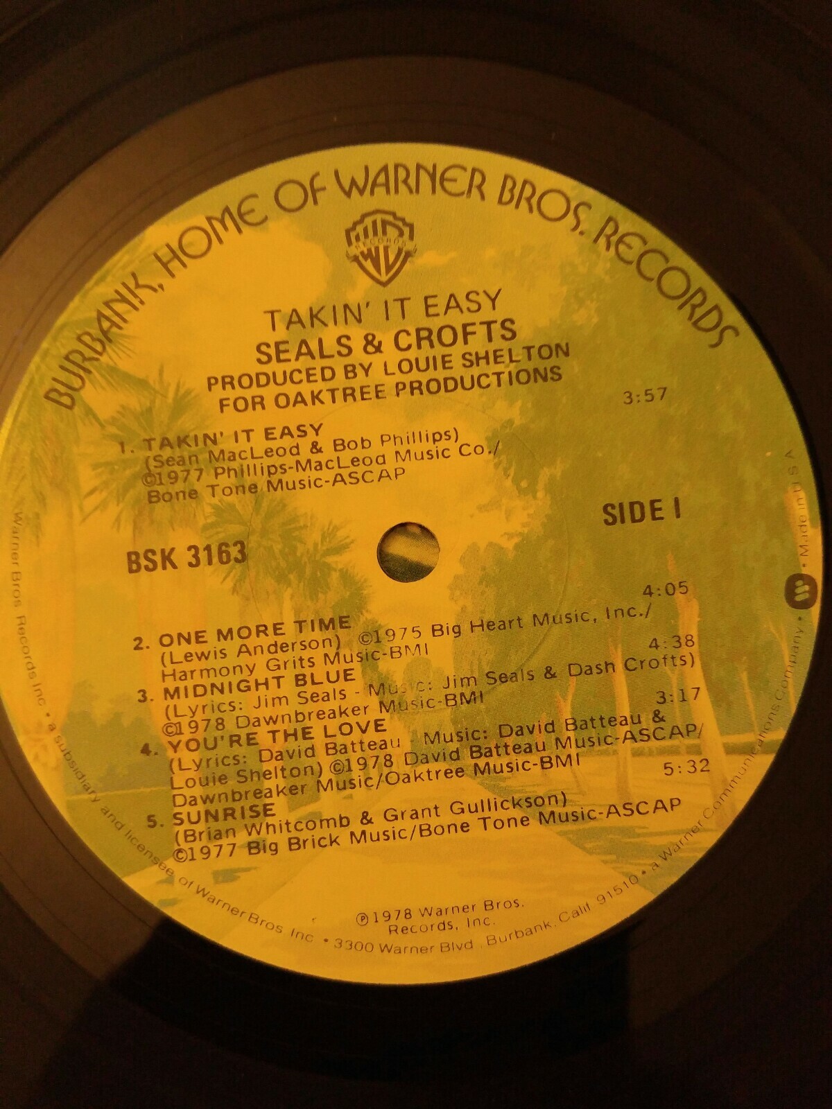 SEALS AND CROFTS TAKIN' IT EASY VINYL LP ALBUM 1978 WARNER BROS