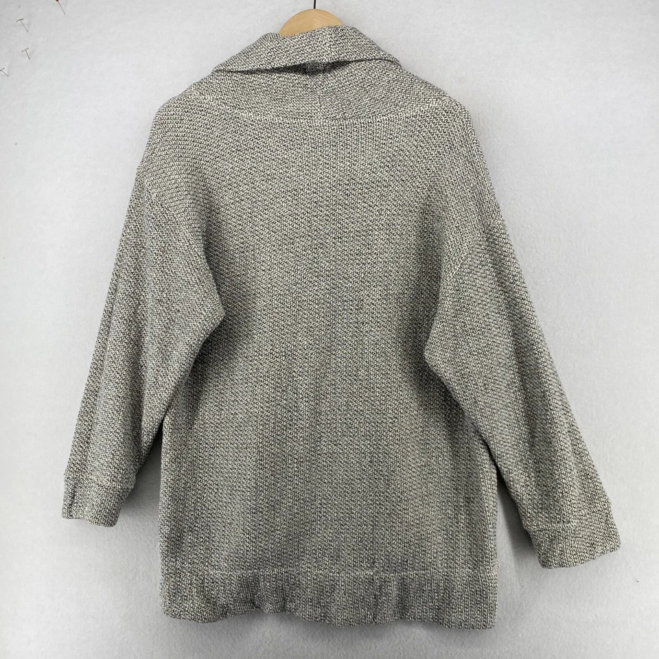 DOLAN Sudadera M Túnica Capucha Cuello Manga Larga Pullover Mezcla Algodón Gris EE. UU. Foto 3 de 4