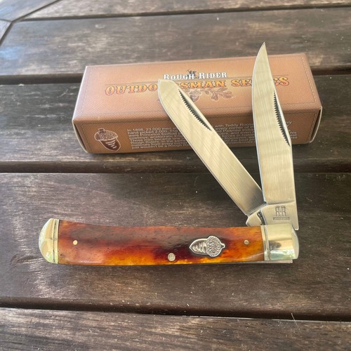 Rough Rider Outdoorsman Series Trapper Tobacco Bone | eBay