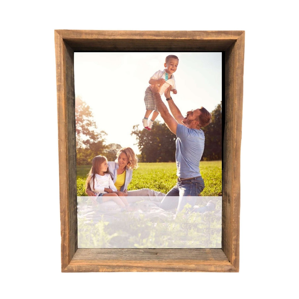 6” X 6” Rustic Farmhouse Gray Wood Shadow Box Frame 6” X 6” Rustic Farmhouse Gray Wood Shadow Box Frame