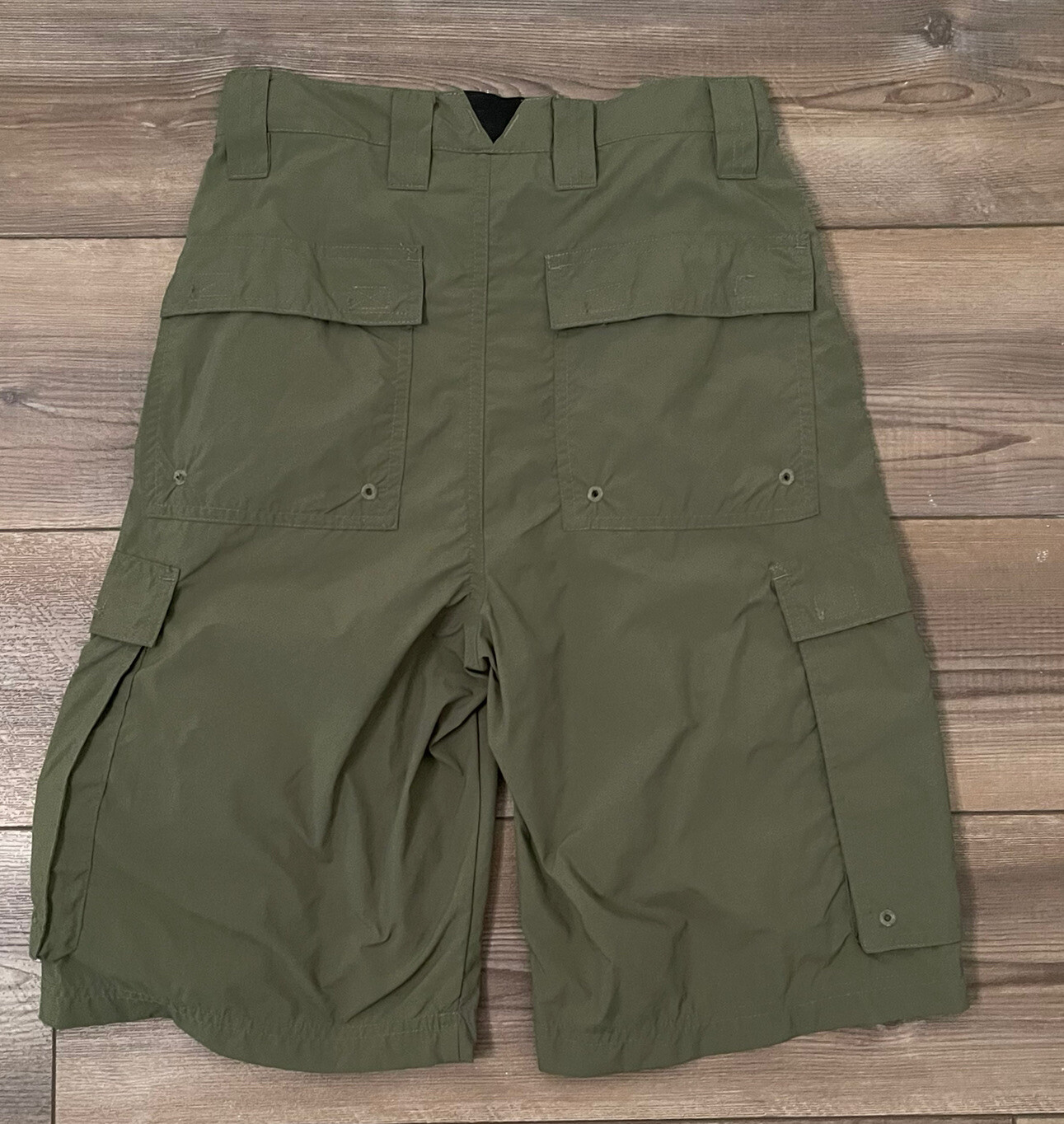 BOY SCOUTS Centennial Uniform Cargo Shorts Green Nylo… Gem